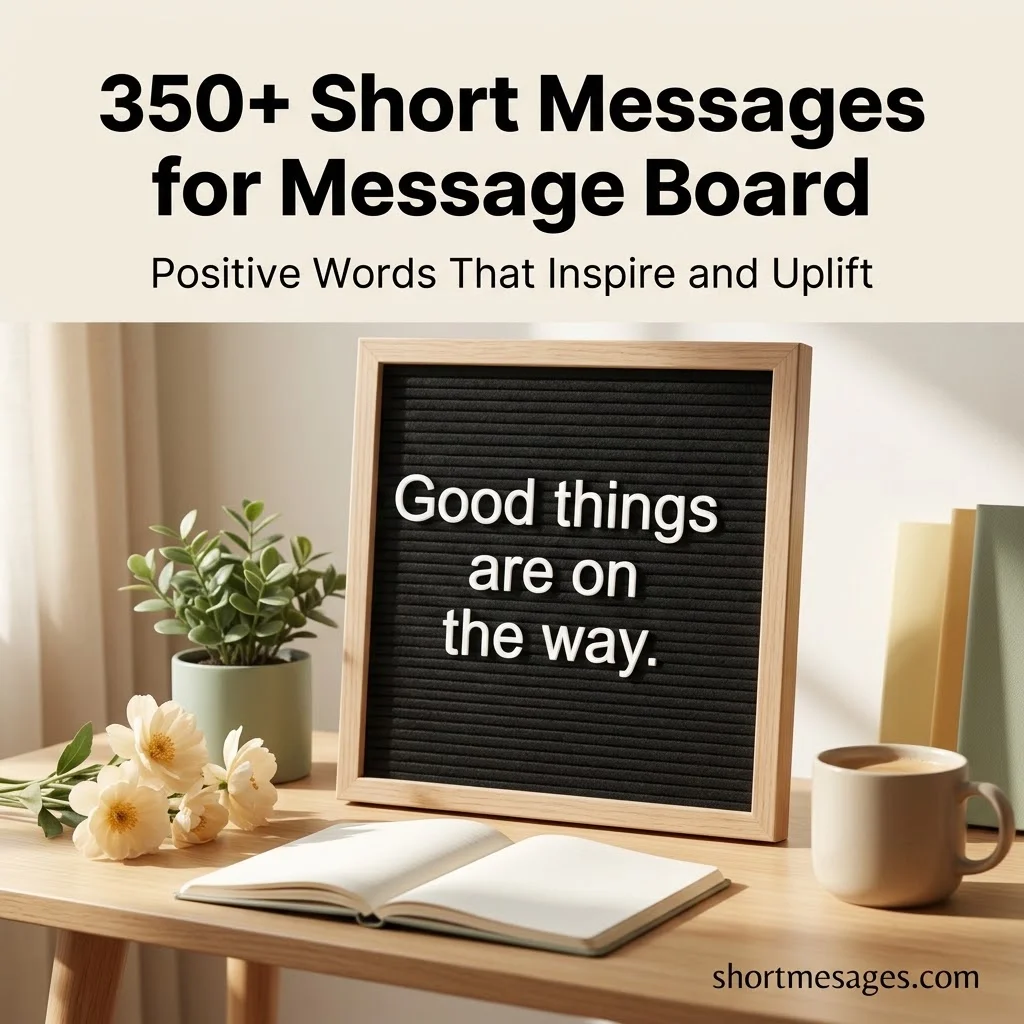 350+ Short Messages for Message Board
