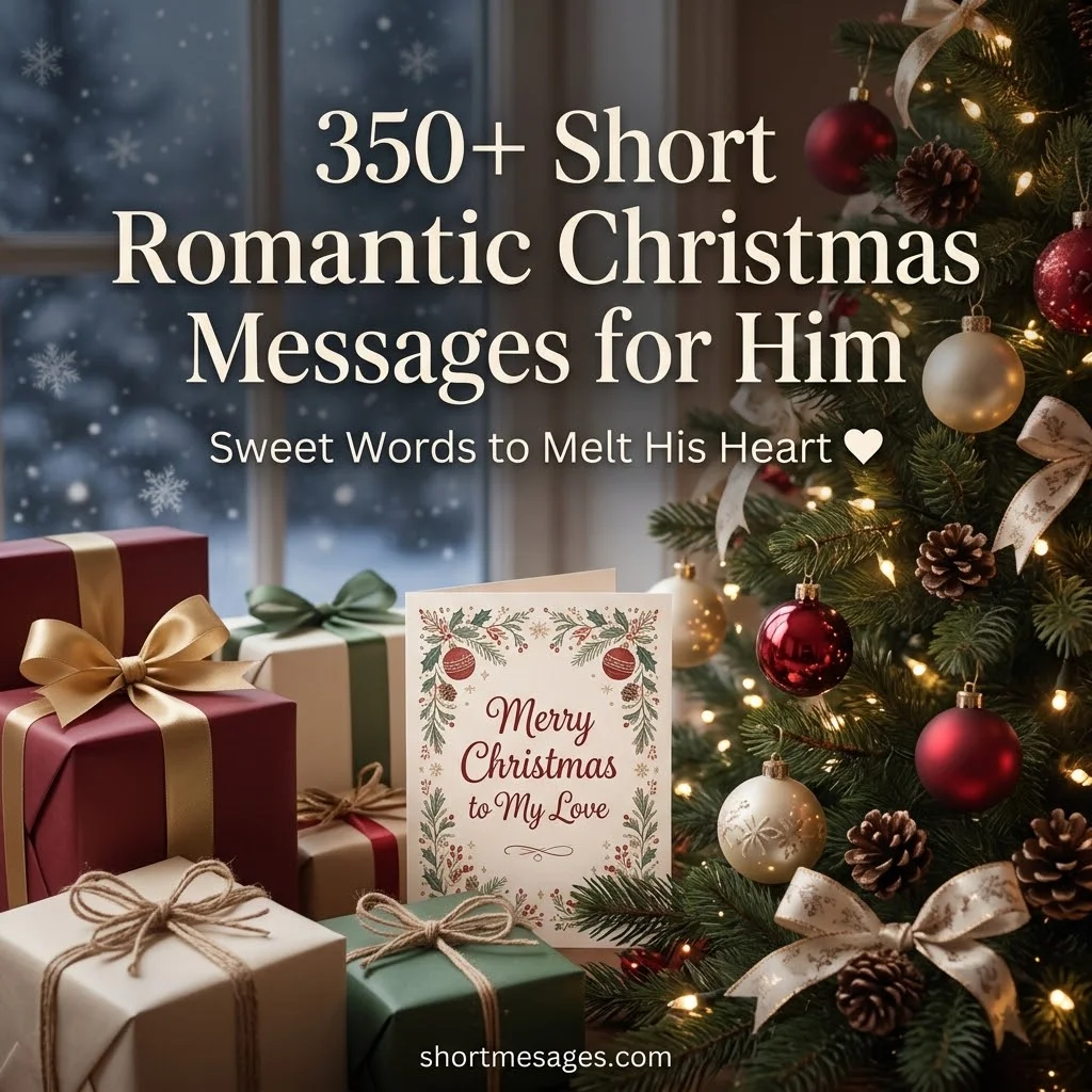350+ Short Romantic Messages for Him at Christmas