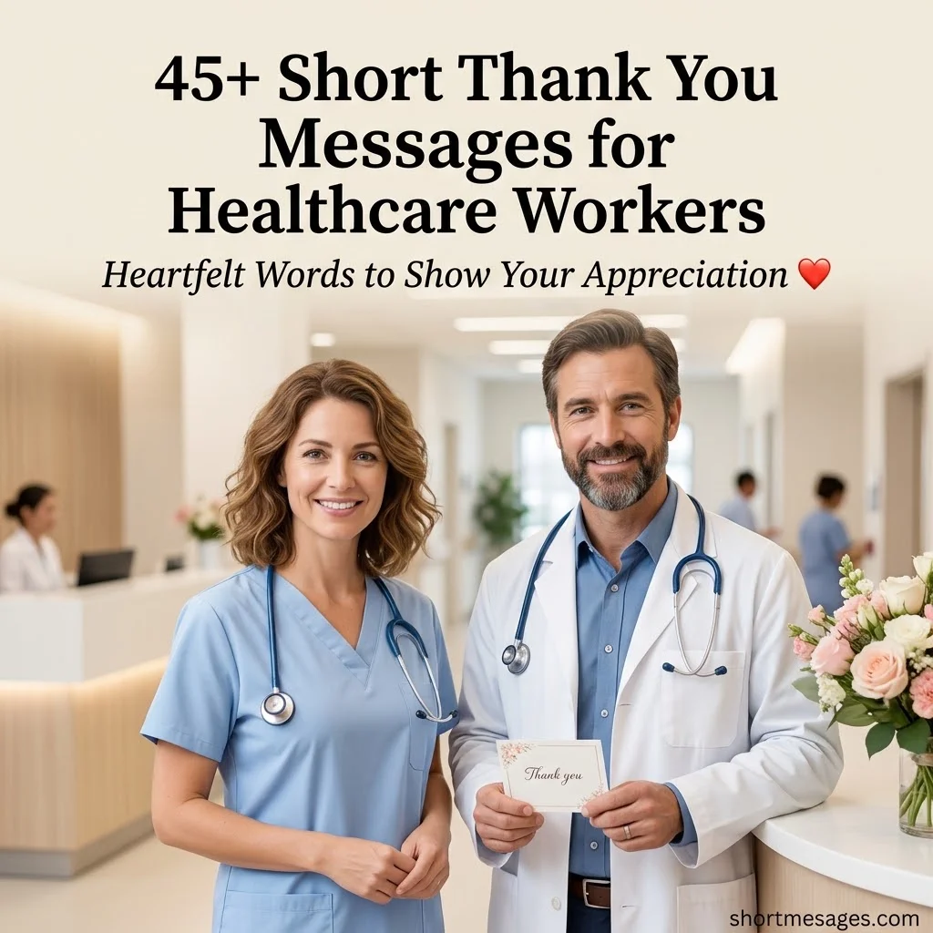 45+ Short Thank You Messages for Healthcare Workers