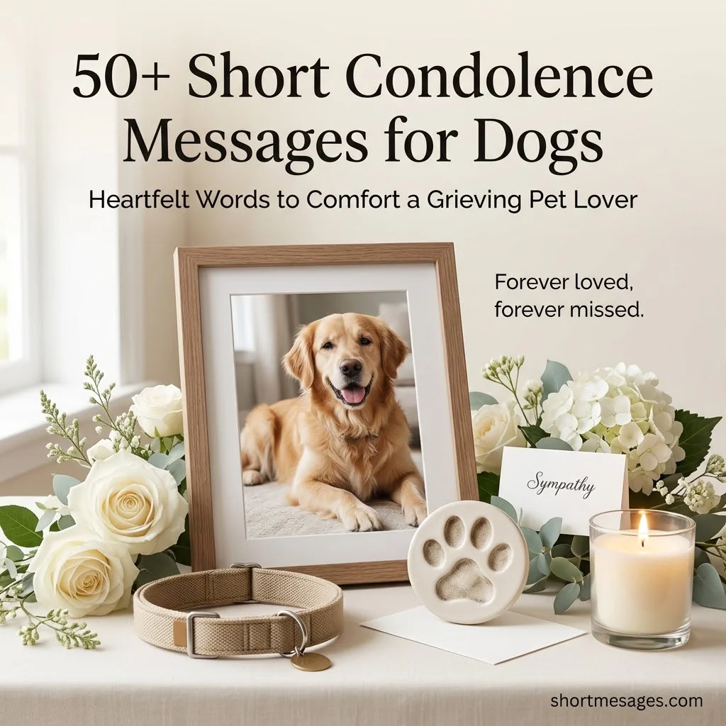 50+ Short Condolence Messages for Dogs