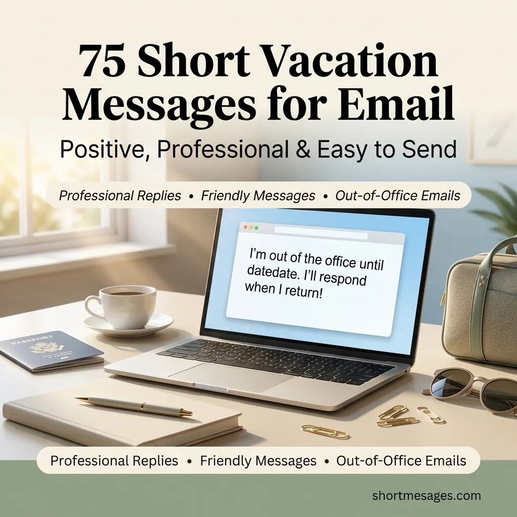 75 Short Vacation Messages for Email